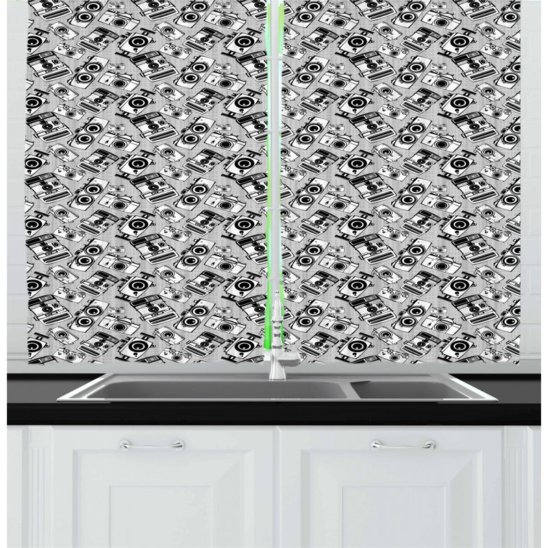 Rideau de cuisine hipster