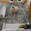 Tapis gris en polypropylène tissé à la main Raghdah Southwestern-492169817