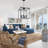 Albeiro 6 - Light Matte Black Square/Rectangle Pendant