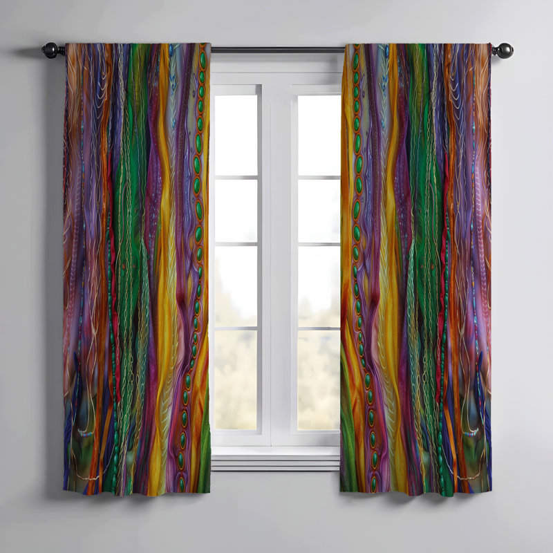 Bohemian Abstract Window Curtains