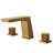 Widespread Bathroom Faucet 3 Hole, 2-handle Bathroom Sink Faucet with Drain Assembly-79598404