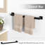 Ensemble de fixation murale de salle de bain 10 pièces SUS304 avec porte-serviettes 23,6 po-130411577