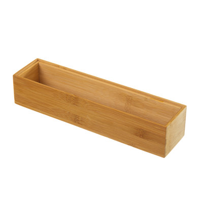 Marilee Bamboo Rectangle Utensil Crock
