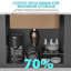 Évier de cuisine 30 po x 21 po x 10 po en or rose, acier inoxydable T304 de calibre 16, à bosse, drain facile, gabarit inclus et instructions d'installation