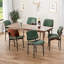 Ensemble de 2 chaises de salle à manger en similicuir de style moderne Mid-Century avec structure en bois pour les salles à manger, les cuisines et les salons-1641908316