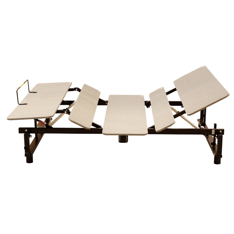 Base de lit ergonomique électrique pour grand lit - Gris, personnalisez votre sommeil avec une inclinaison de 60 ° et une télécommande sans fil de 40 °