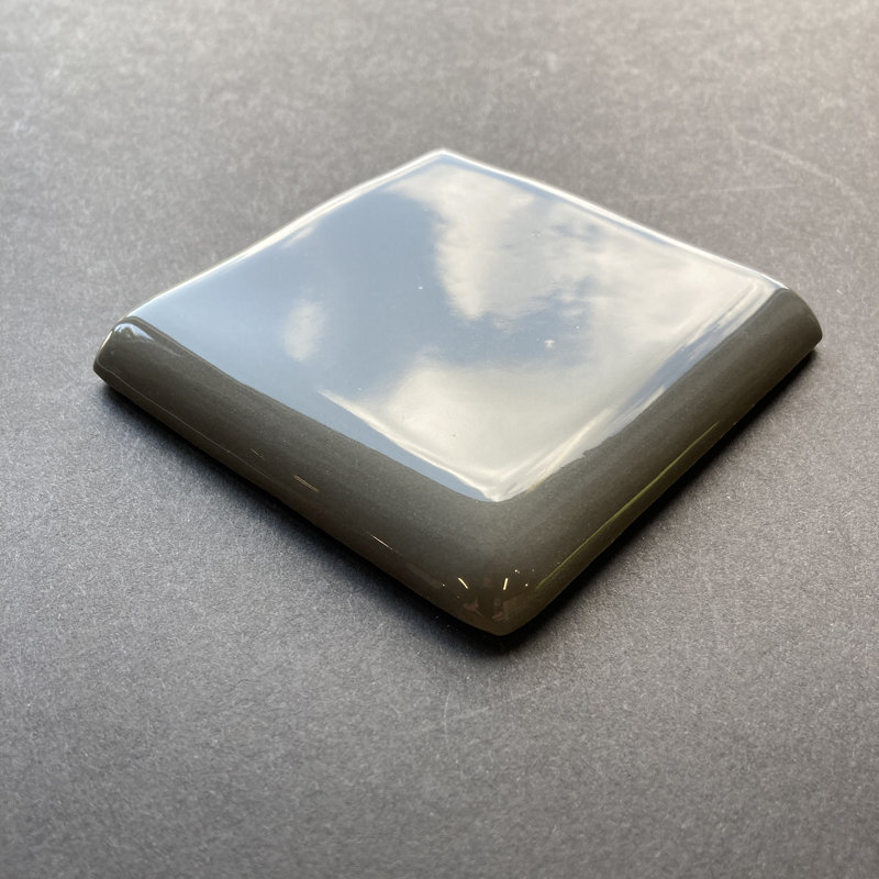 Guastavino 3'' x 3'' Ceramic Corner Piece Tile Trim, Gris
