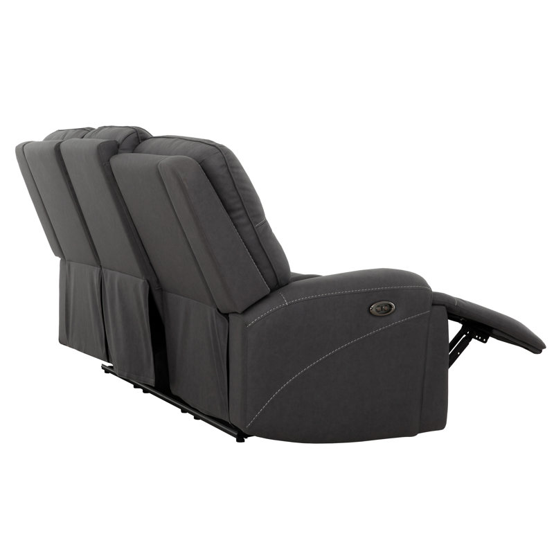 Ensemble de canapé et causeuse inclinable électrique 2 pièces avec USB