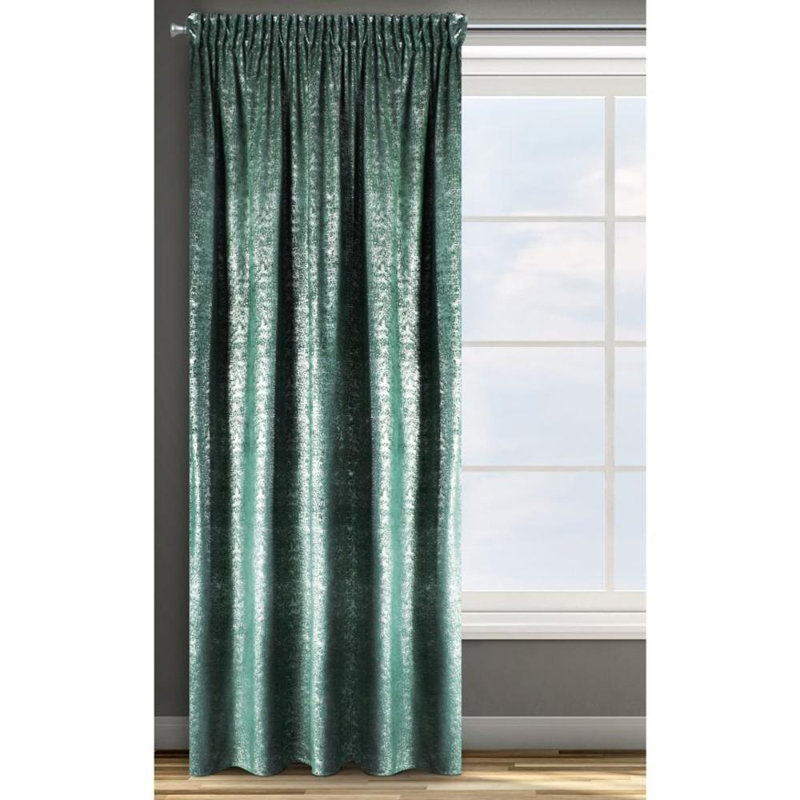 Blackout Curtain Single Panel, Turquoise