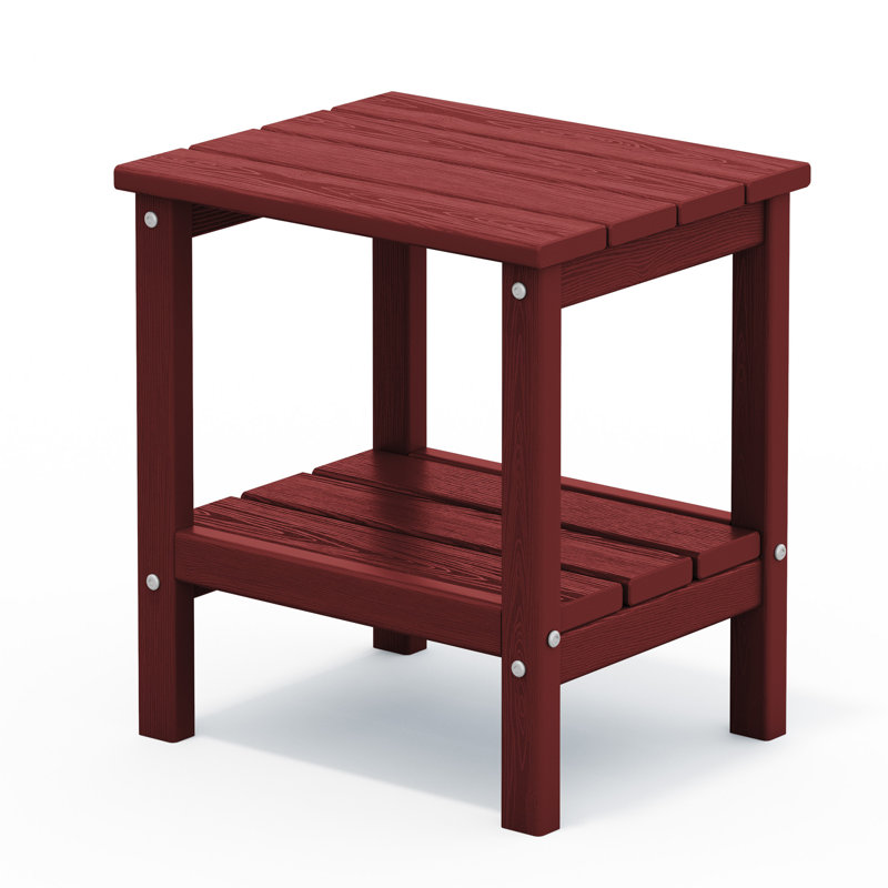Wolak Scratch Resistant Side Table, Red