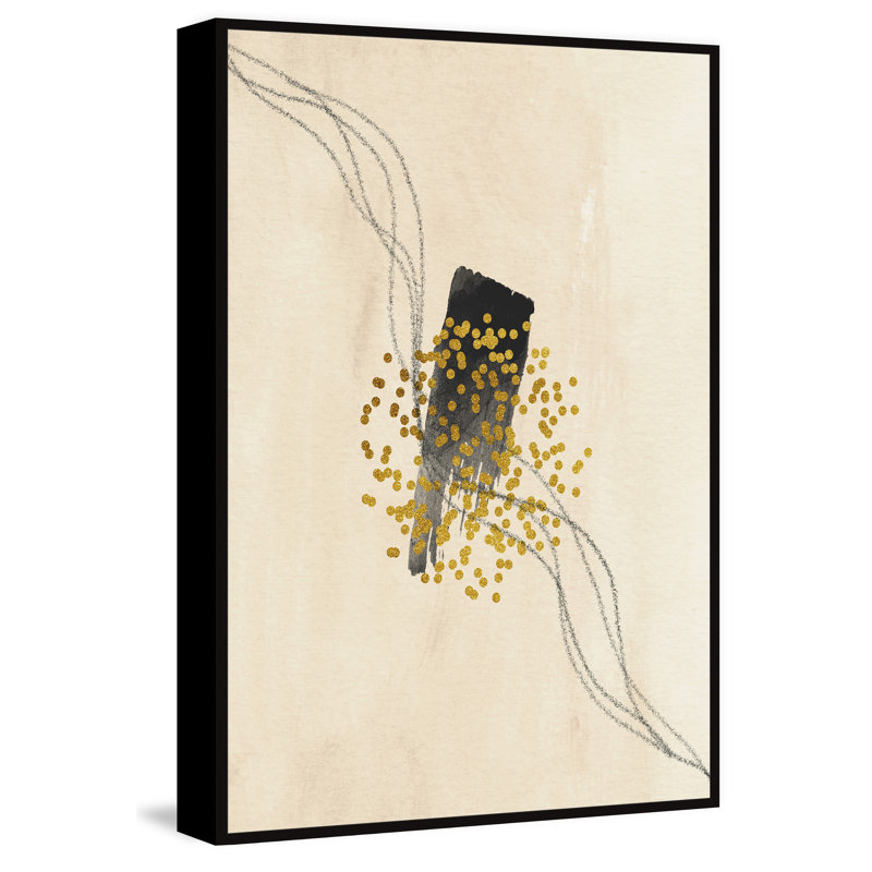 Golden Particles - Print on Canvas