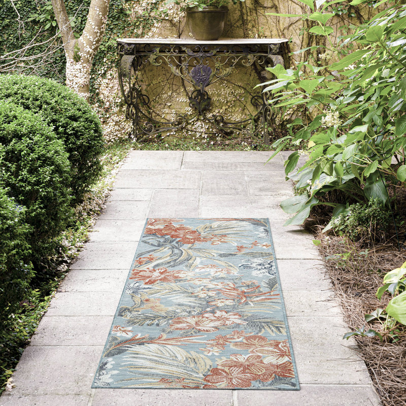 Tapis floral Callie, Tapis de couloir 2 pi 2 po x 7 pi 3 po
