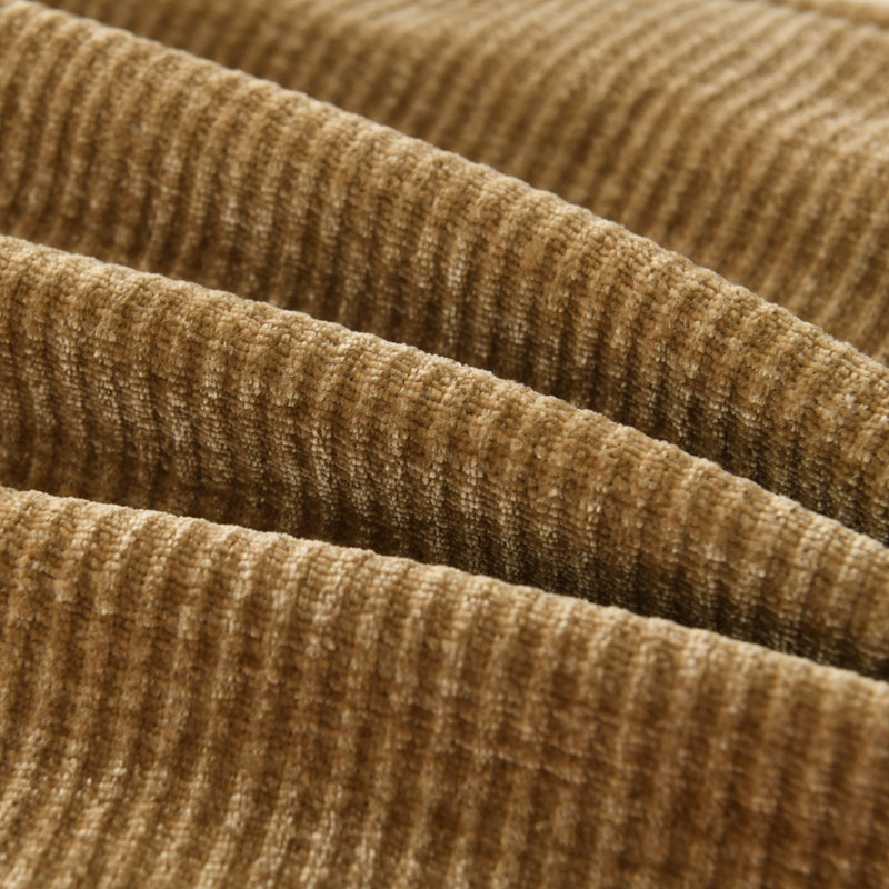 Housse de coussin en chenille, Carré 18 po, Brun
