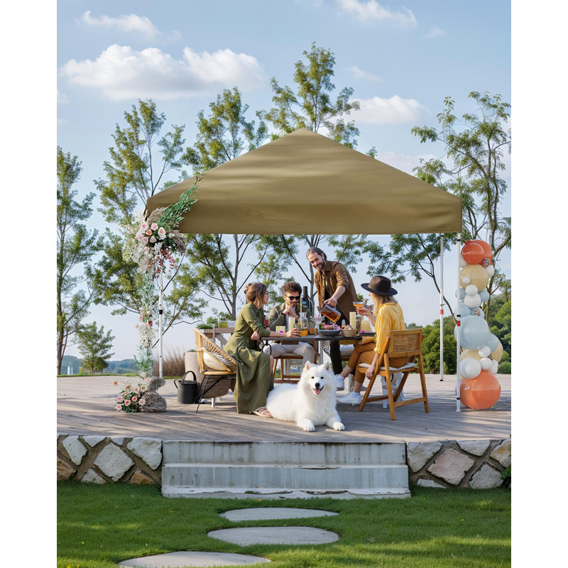 10x10 Canopy Replacement Top, Heavy Duty Waterproof Pop Up Canopy Tent Cover, UV50+ Silver Coated Dual Vented Sun Shade for Straight Leg Frames(Top Only)