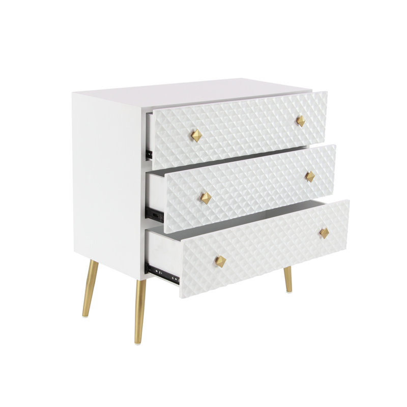 Commode d'appoint 3 tiroirs Casha