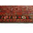One-of-a-Kind 3'7" X 13'5" New Age Runner Wool Area Rug in Red