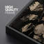 Minimal Botanical Noir Leaves Shadows, reproduction d'art sur toile-111665134-98042102