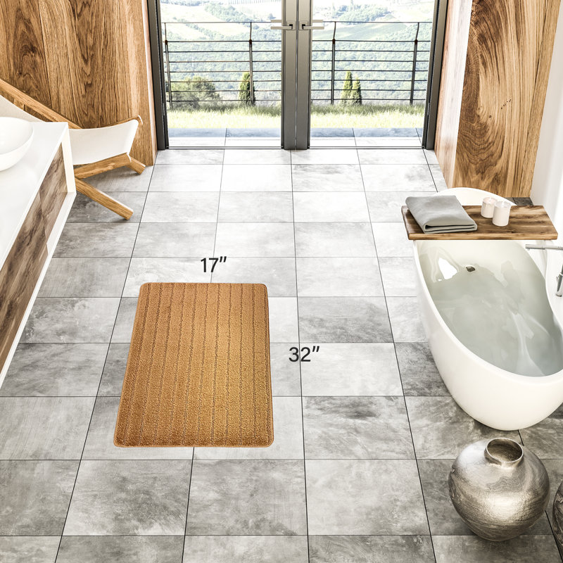 Tapis de cuisine, Rectangle 1 pi 5 po x 2 pi 8 po, Beige