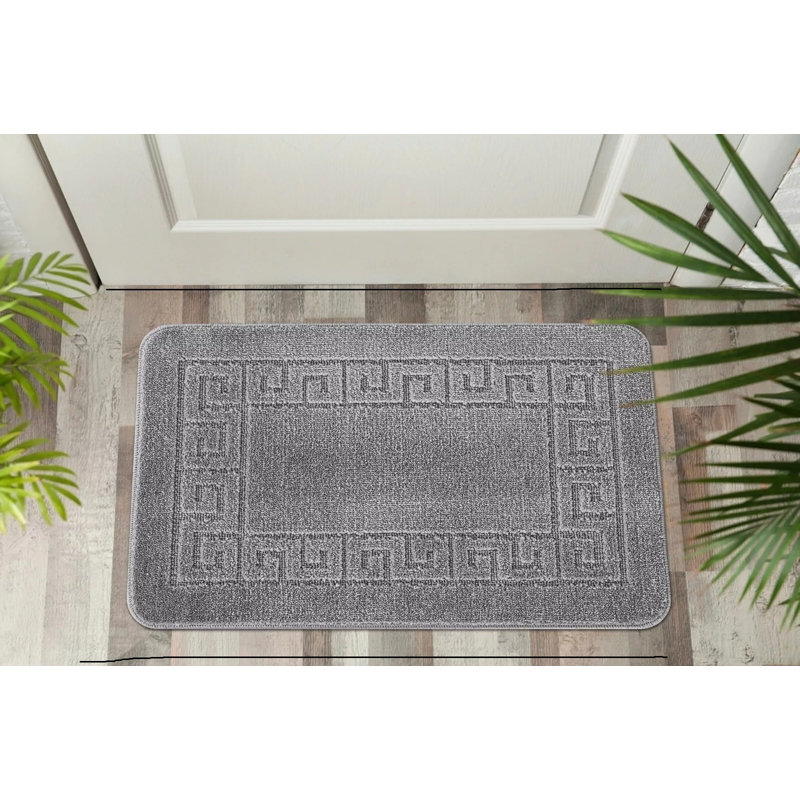 Aidelyn Non-Slip Indoor Doormat, Gray, 50cm W x 80cm L