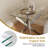 Brazeal 22.08" Square Cross Legs Glass Top End Table-1492081590