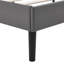  Structure de grand lit plateforme avec tête de lit tapissier réglable - lattes en bois robustes et pied de support central (capacité de 600 lb), cuir synthétique imperméable, assemblage facile (30 minutes) pour la chambre à coucher-1009934704-1009934701