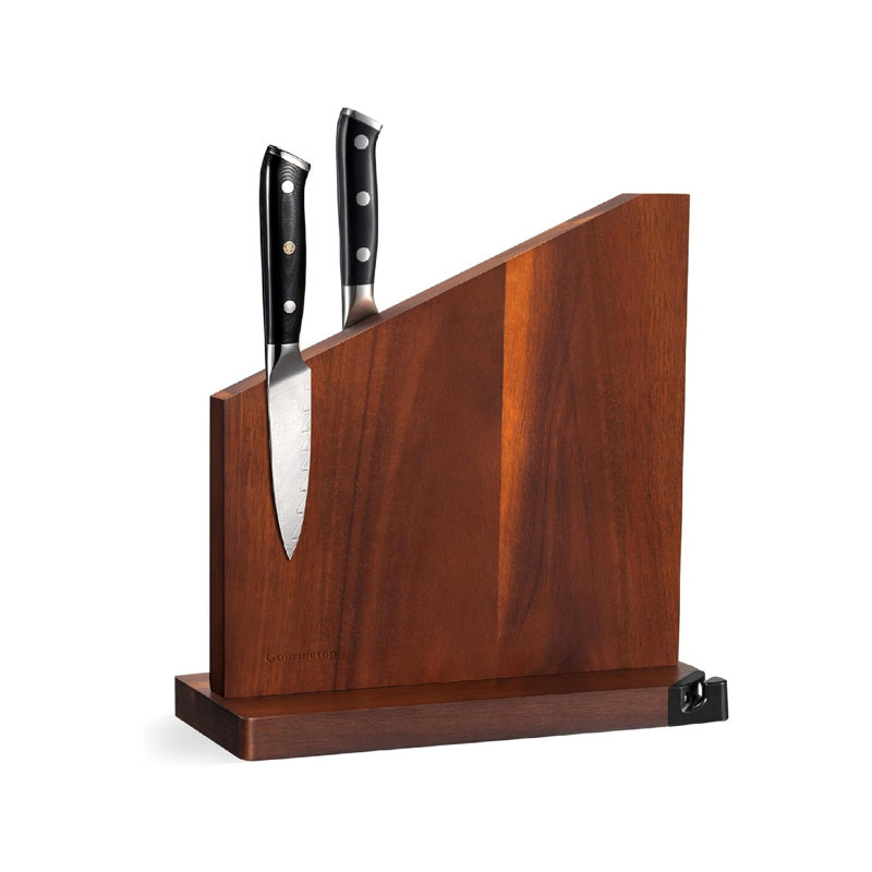 MforStyle Magnetic Knife Holder, Dark Wood Brown