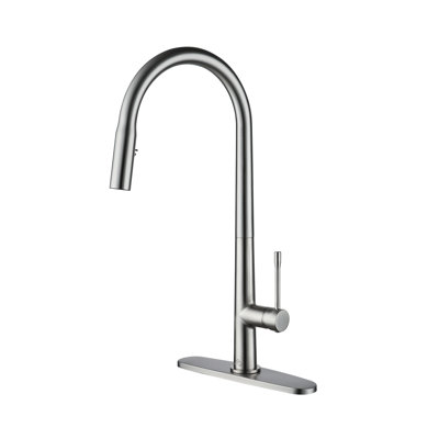 CASAINC 1.8 GPM Single-Handle Pull-Down Kitchen Faucet Single Hole Faucet -  CA-D4188-BN