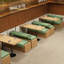 Banc rembourré simple en similicuir-100780404