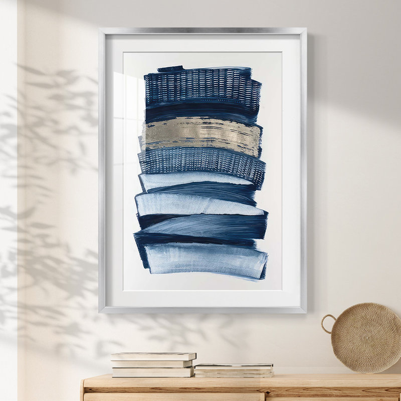 Lineups I -Framed Print, 25.5" H x 17.5" W, Silver