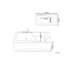 Kathlene 1690mm x 810mm Acrylic Bathtub with Tap-70465954