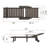 Chaise Lounge Chairs for Outside, HDPE Outdoor Lounge Chairs with Adjustable Backrest, Wheels, Armrest, All Weather Poly Lumber Recliner for Patio, Poolside and Porch,Dark Coffee-974785518