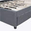Lit plateforme tapissier avec 2 tiroirs et 1 lit gigogne Zarita-1491366600-1491366601