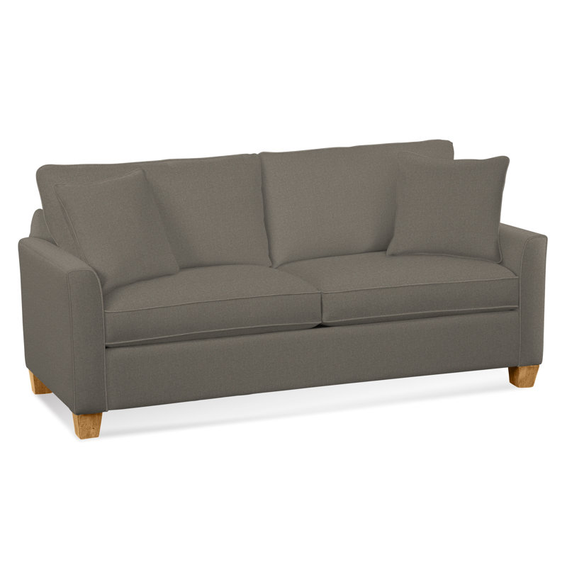 Charleston Sleeper Sofa, Gray Sugar Performance; 0863-84, Honey, 5" Innerspring Mattress