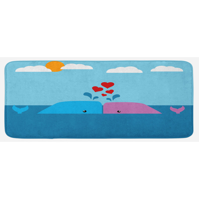 Tapis de cuisine baleine