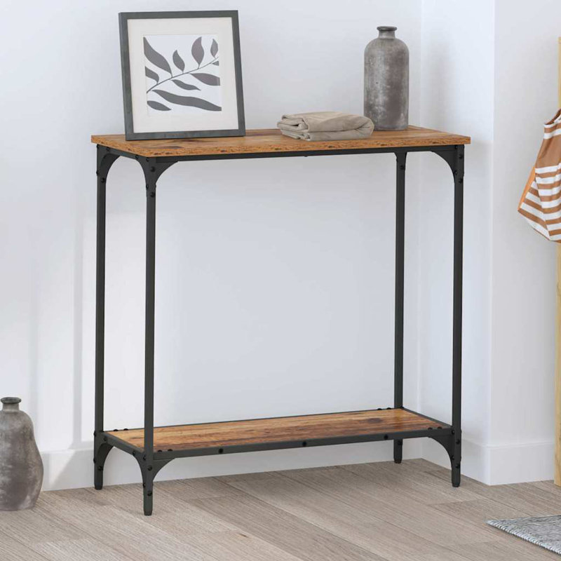 Console Table, 75cm H x 75cm W x 230.5cm D, Old Wood
