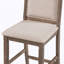 Ensemble de table de salle à manger à hauteur de comptoir en bois 3 pièces avec 2 chaises rembourrées pour petite place-806332087