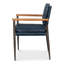 Chaise avec accoudoirs en cuir The Harley-113674992