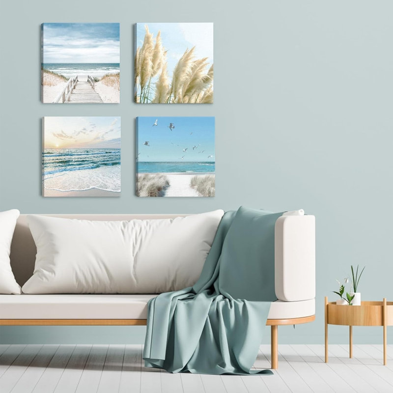 4 Piece No Frame Print on Canvas