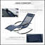 Chaise berçante inclinable Outsunny