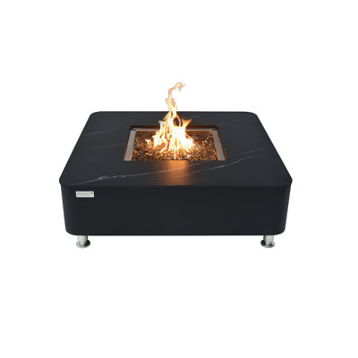 Square Stone Smokeless Outdoor Fireplace