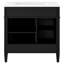 Meuble-lavabo moderne 30 po, lavabo avec 2 tiroirs et tiroir coulissant, meuble-lavabo avec rangement pratique-461560466