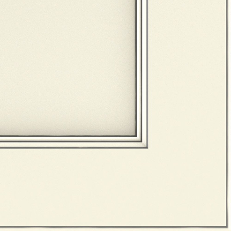 Dwelling Value Carabel Door Sample, Érable, Sweet Cream/Nickel Glaze