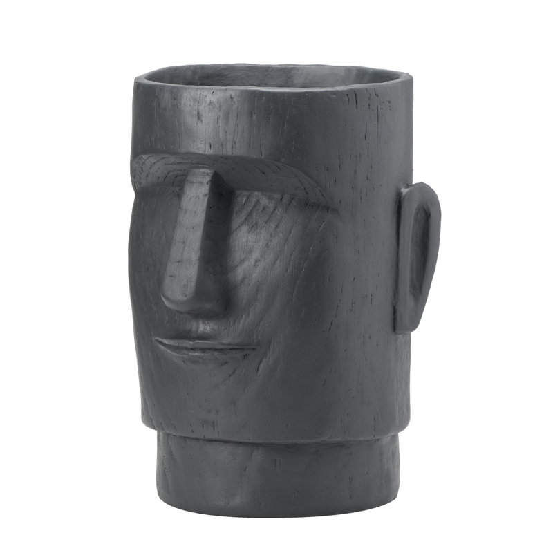 Cairo Handmade Statue Planter, 18.5" H x 14" W x 14" D