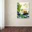 Art mural sur toile tendue - «Zen Orchid And Candle» par Joanna pour le salon, la chambre à coucher ou le bureau - 14 x 19-22372069