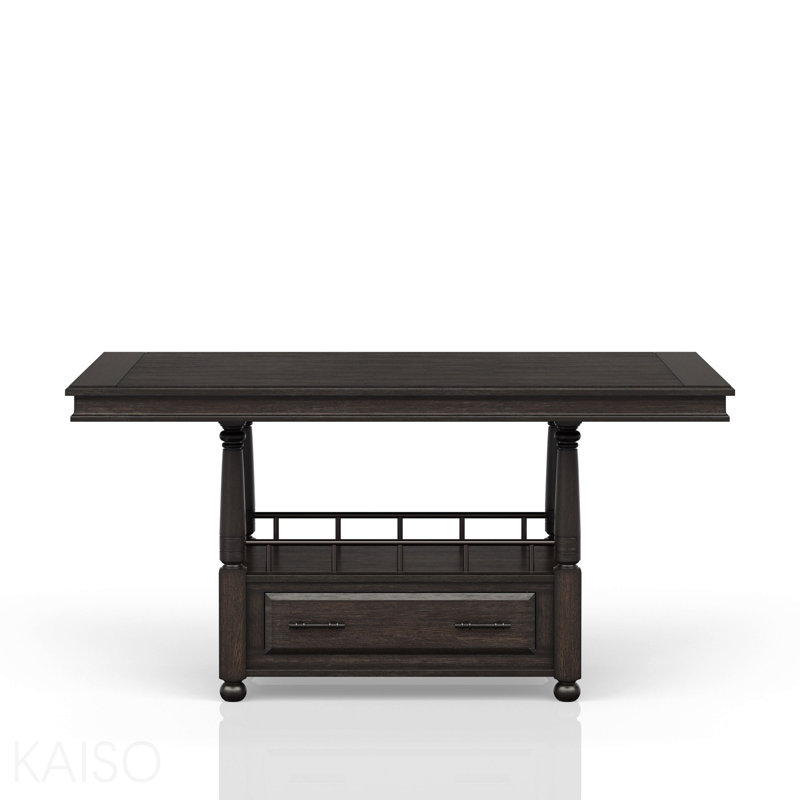 Deep Coffee Counter Height Dining Table
