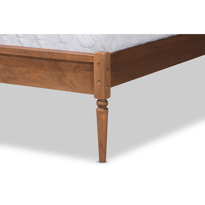Lit plateforme en bois massif Kellison, Grand