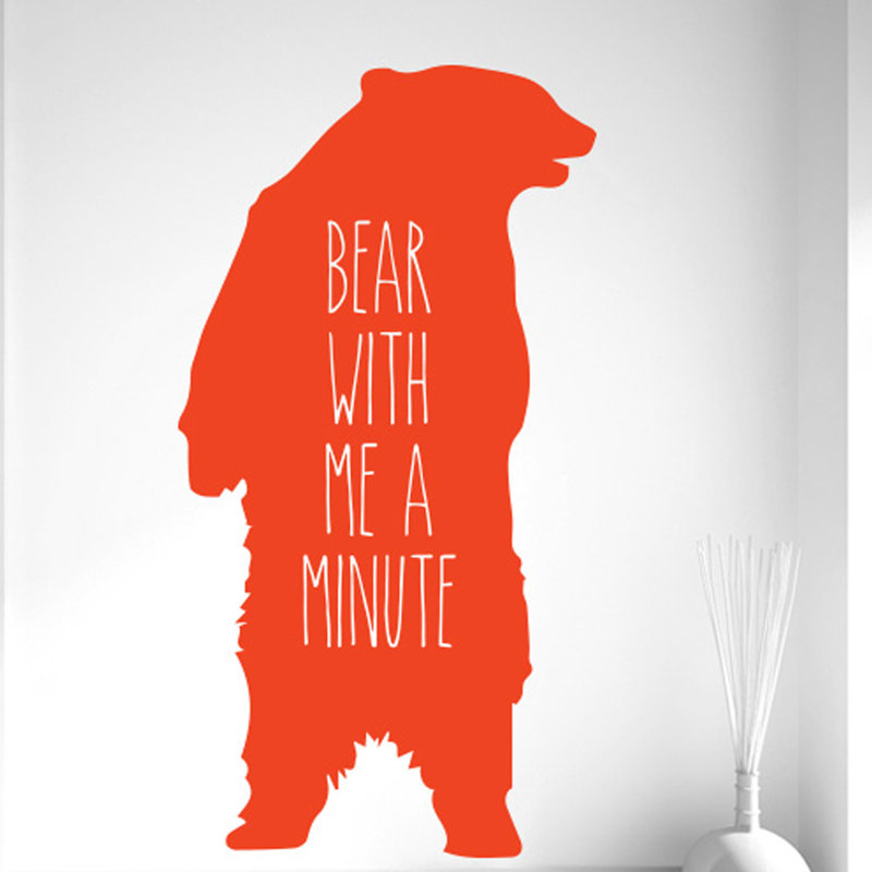 Animals Wall Decal, Orange