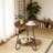Chic Coffee Table,Round Sofa Table, 2-Tier Accent Table