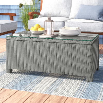Table basse en osier Leandra