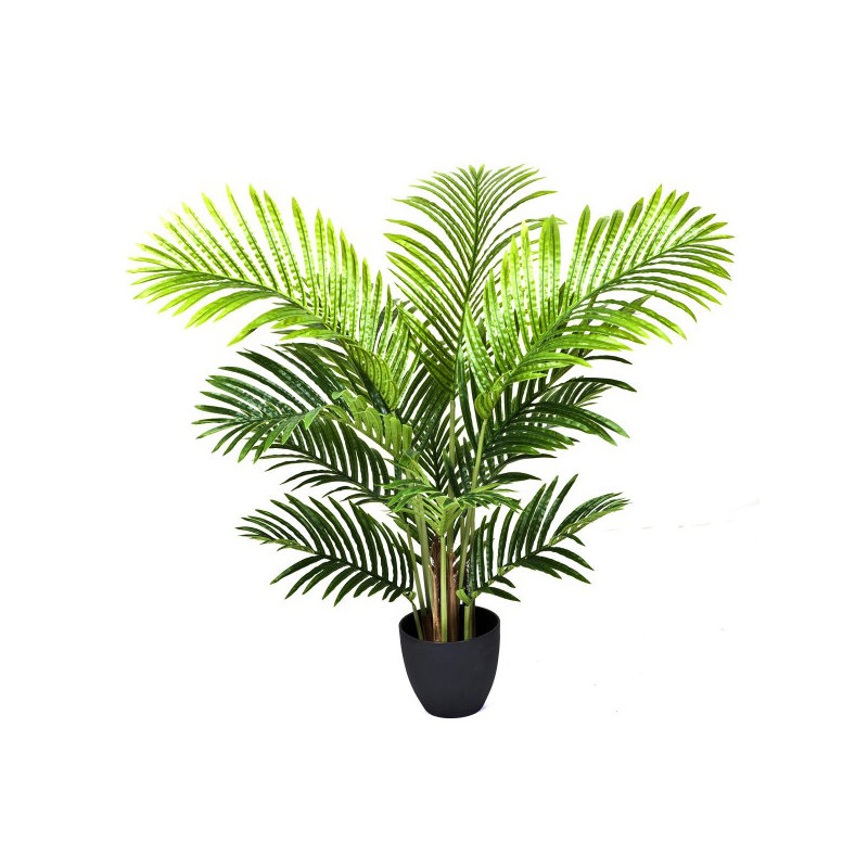 Artificial Real Touch Phoenix Palm Tree in Black Pot-UV Stable Ideal